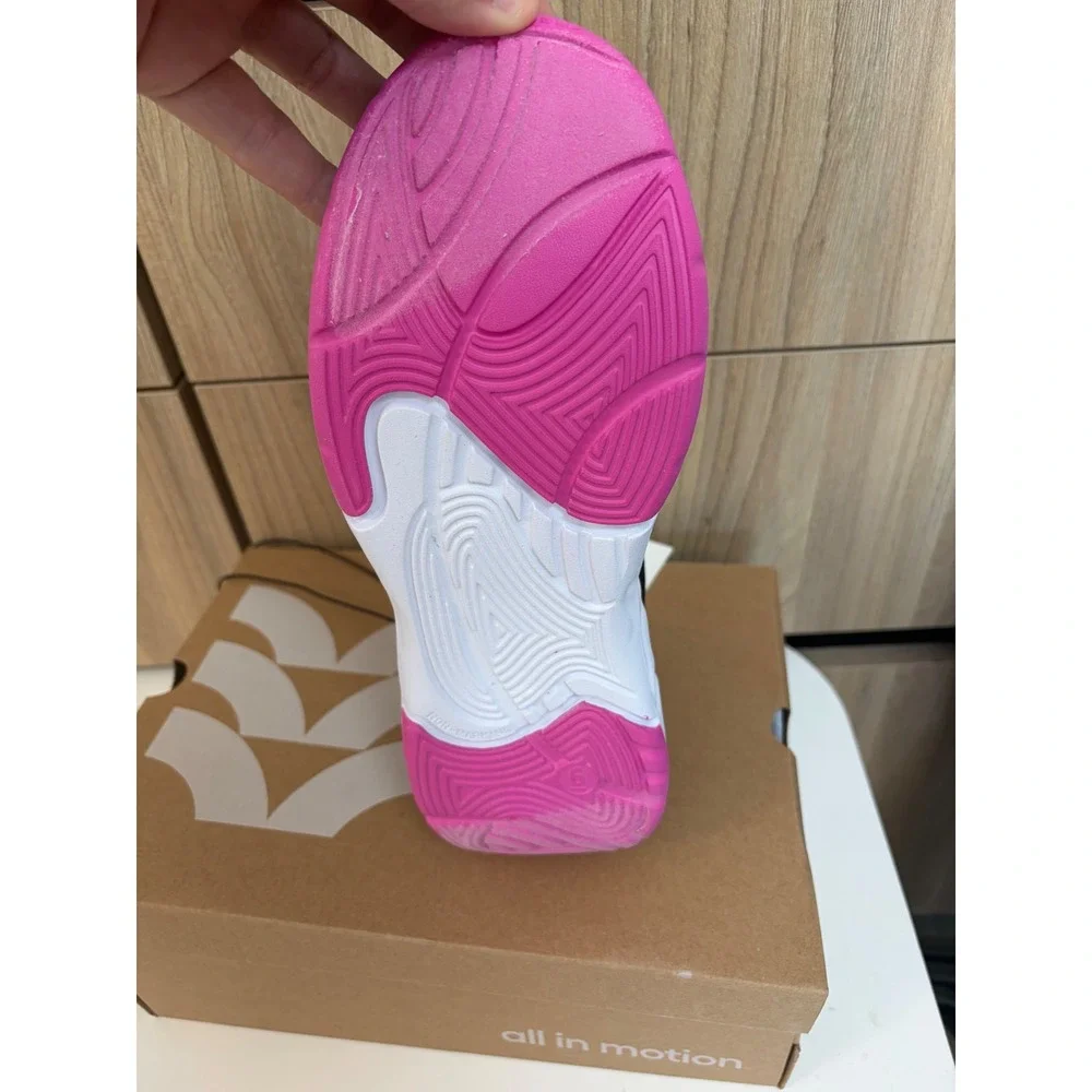 All in Motion Womens Camden Sneakers Black Pink Cushion IQ Tech Size 6 NEW